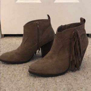 Qupid fringe booties